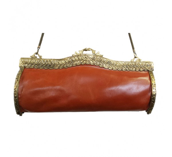 31043 LEATHER VINTAGE CLUTCH