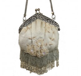 AC054 HAND CRAFTED CREWEL EMBROIDERY VINTAGE BAG