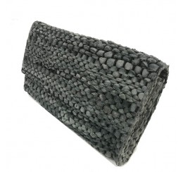 KAV10 LEATHER RECYCLED WOVEN CLUTCH