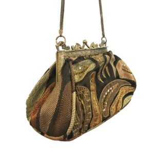 305 BROWN TAPESTRY CARVED FRAME VINTAGE BA