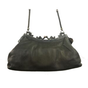 31006 GENUINE LEATHER BRASS FRAME VINTAGE BAG