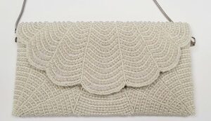 BEADED SCALLOP CLUTCH