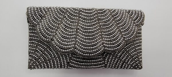 BEADED SCALLOP CLUTCH