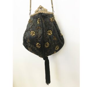 FRENCH 1918 BLACK CROWN FRAME BAG