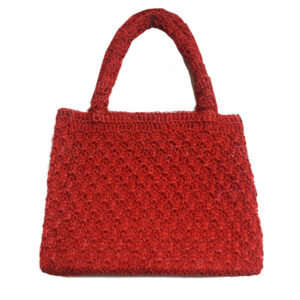 MC113 HAND CROCHET METALLIC BAG