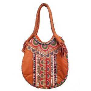 BOHEMIAN LEATHER HOBO/CROSS BODY