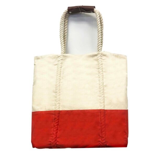 RDM01 COTTON CANVAS 2 TONE BEACH TOTE