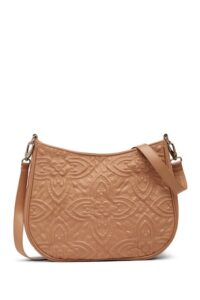 LEATHER EMBOSSED HOBO