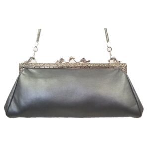 French Vintage 1918 Leather Clutch