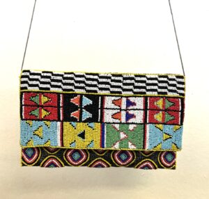 BEADED SOUTH WESTERN CROSS BODY CLUTCH