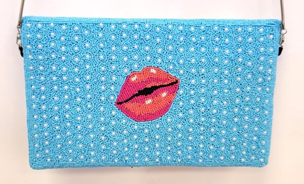BEADED POP ART SEXY CLUTCH 3 BEADED POP ART SEXY CLUTCH