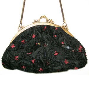 CLASSIC VICTORIAN VINTAGE BUTTERFLY TAPESTRY BAG