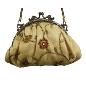 AC201 SMALL GOLD VINTAGE BRASS FRAME BAG