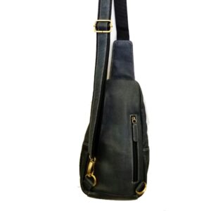IQ407 FINE LEATHER MULTI COMPARTMENT SLING BAG
