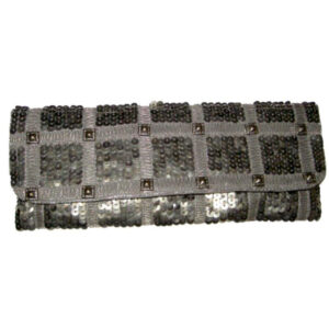 ANTIQUE METALLIC CROSS BODY CLUTCH