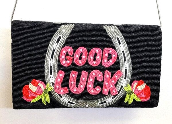 BEADED GOOD LUCK CLUTCH