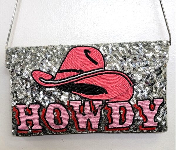 BEADED HOWDY CLUTCH