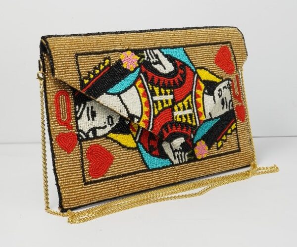 BEADE QUEENOF HEART CLUTCH