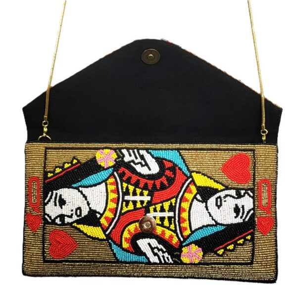BEADE QUEENOF HEART CLUTCH