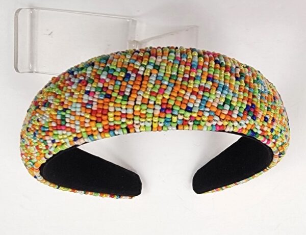 HAIRBAND BEADED MULTICOLOR