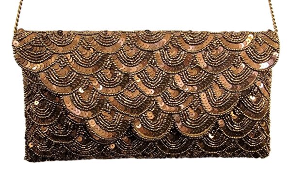 BEADED AND SEQUIN SCALLOP CLUTCH 3 BEADED AND SEQUIN SCALLOP CLUTCH