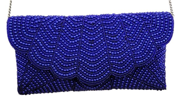 BEADED SCALLOP CLUTCH