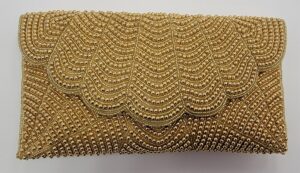 BEADED SCALLOP CLUTCH