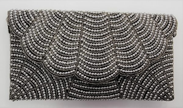 BEADED SCALLOP CLUTCH